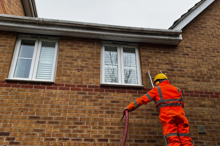 Cavity wall insulation
