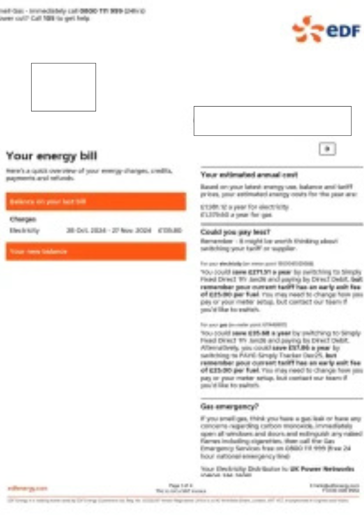 Utility Bills