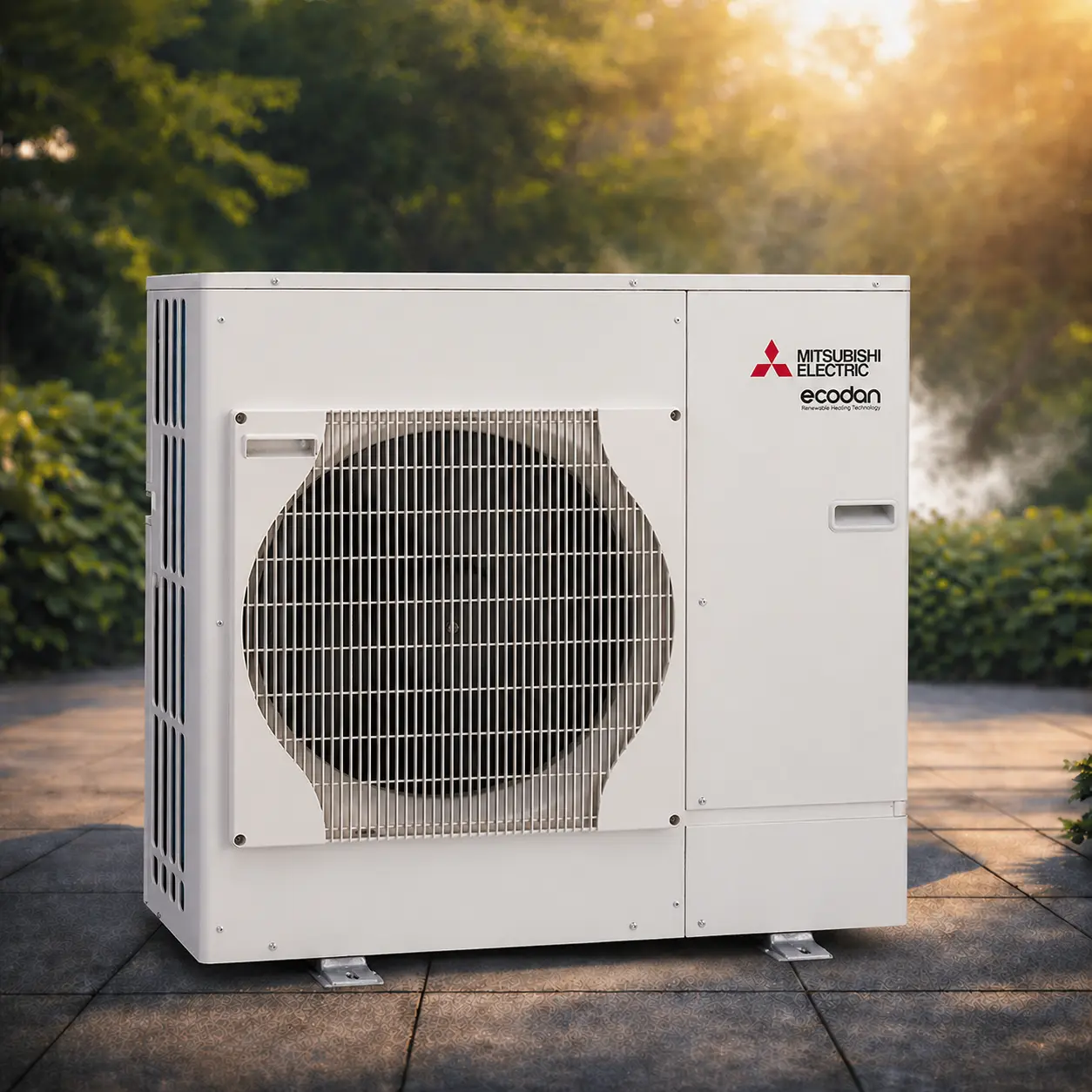 Mitsubishi Ecodan R32 air source heat pump