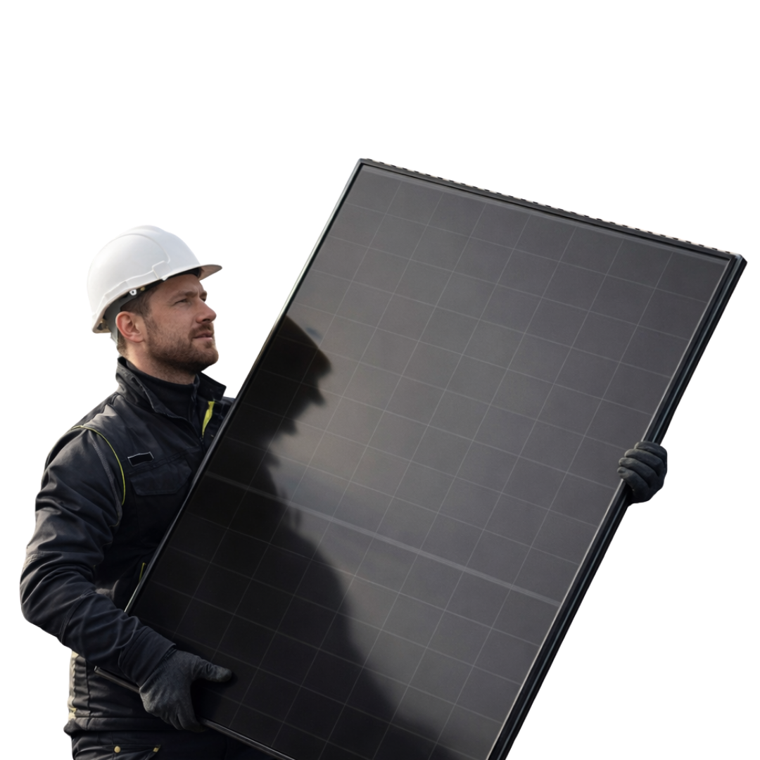 Simple Green Energy Installer installing solar panels