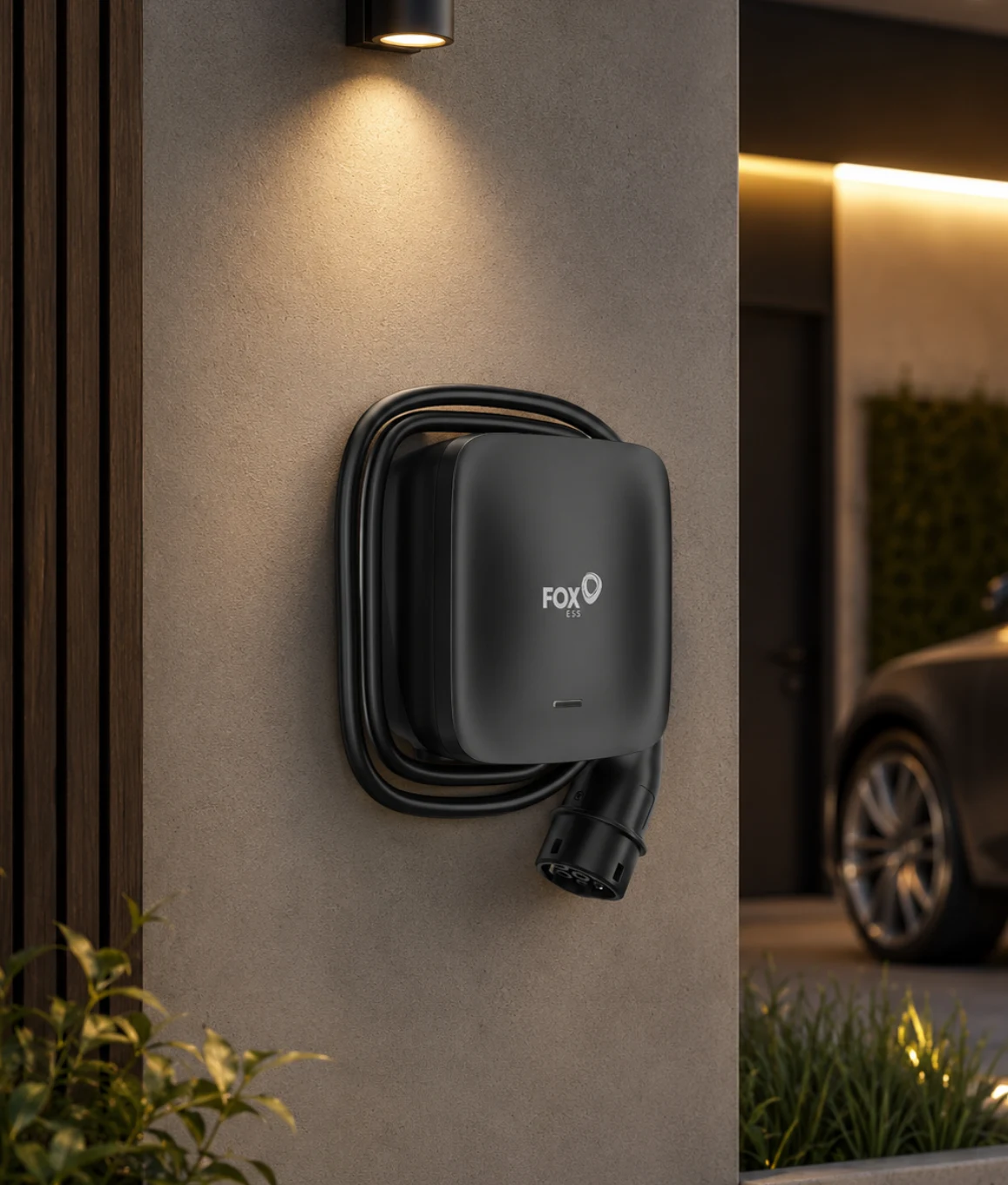 Fox ESS L Series 7kW 1ph Tethered EV Charger