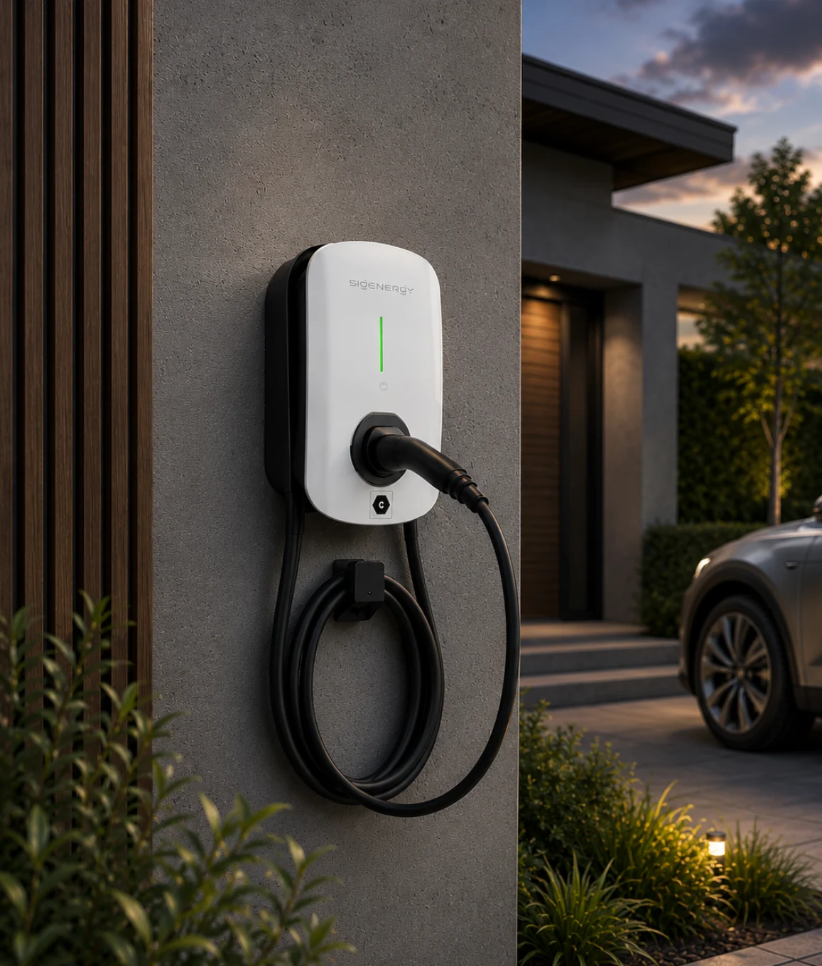 Sigenergy 7kW EV AC Charger with 5m Type 2 Cable and External PEN Breaker