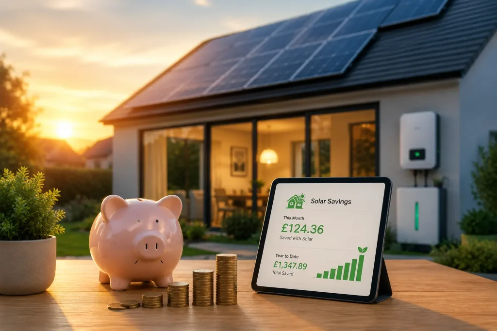This image is to showcase the solar savings, showing how much customer can save