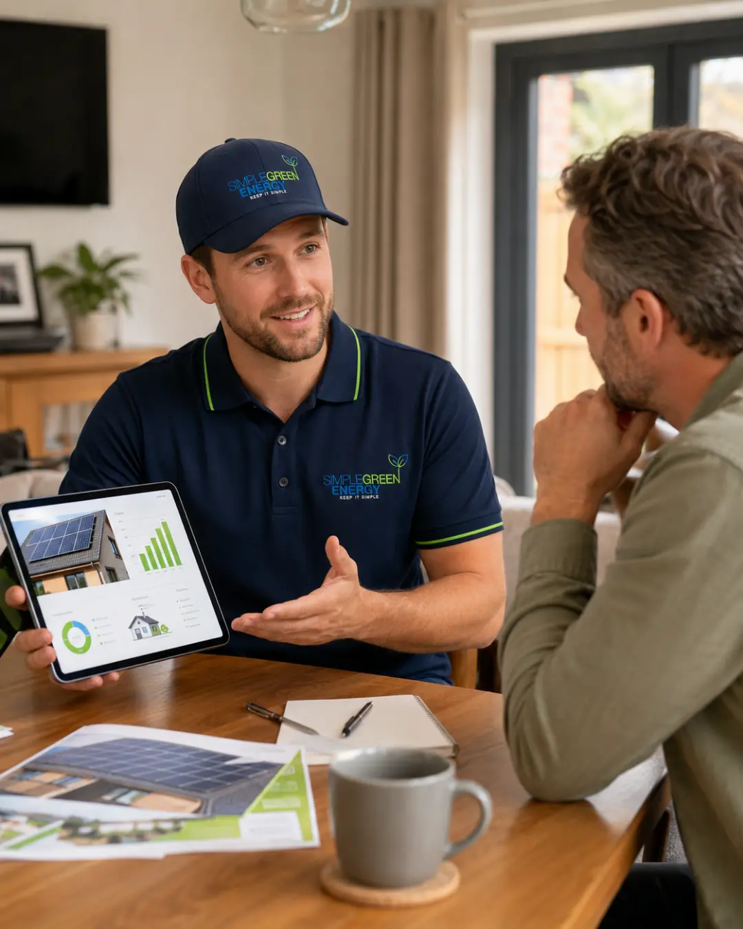 Simple Green Energy member explaining Solar panels cost in the UK
