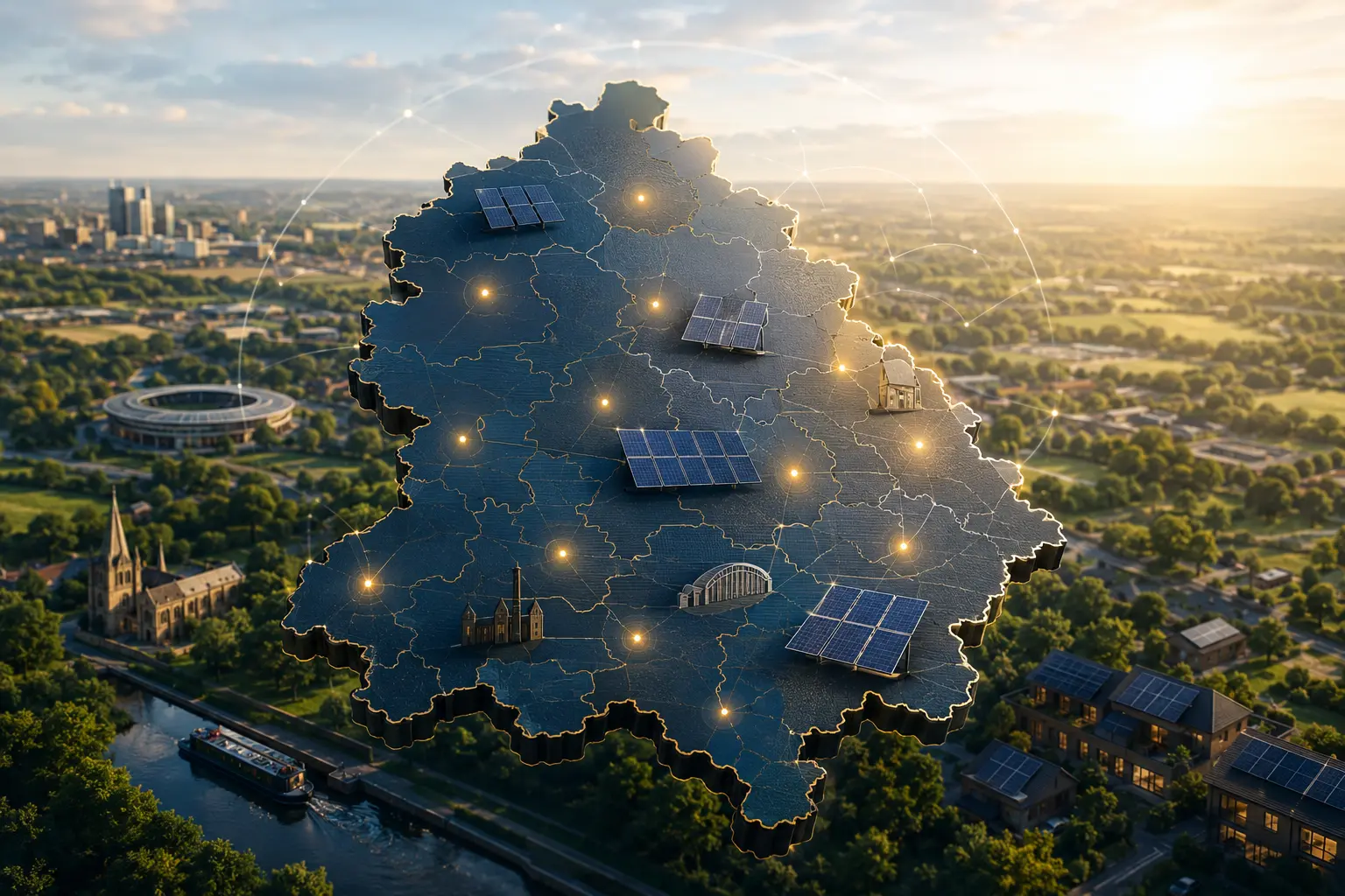 This image is about Midlands Solar map