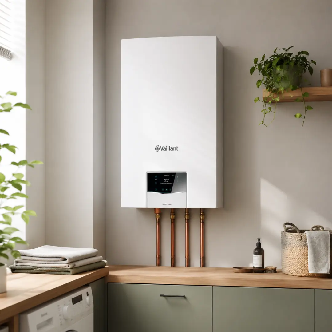 Ideal Boiler Attached to a Wall in UK