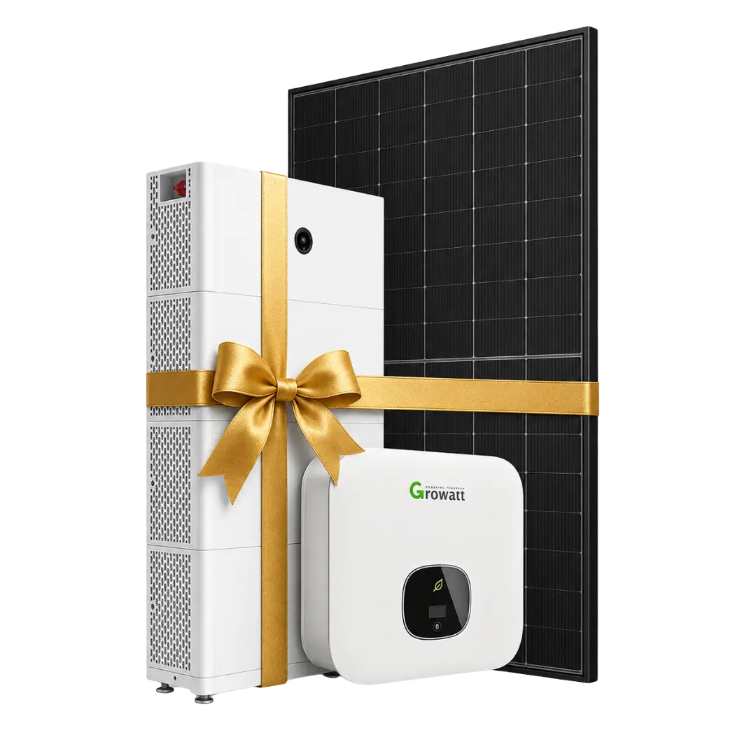 Solar panel, battery and inverter bundle